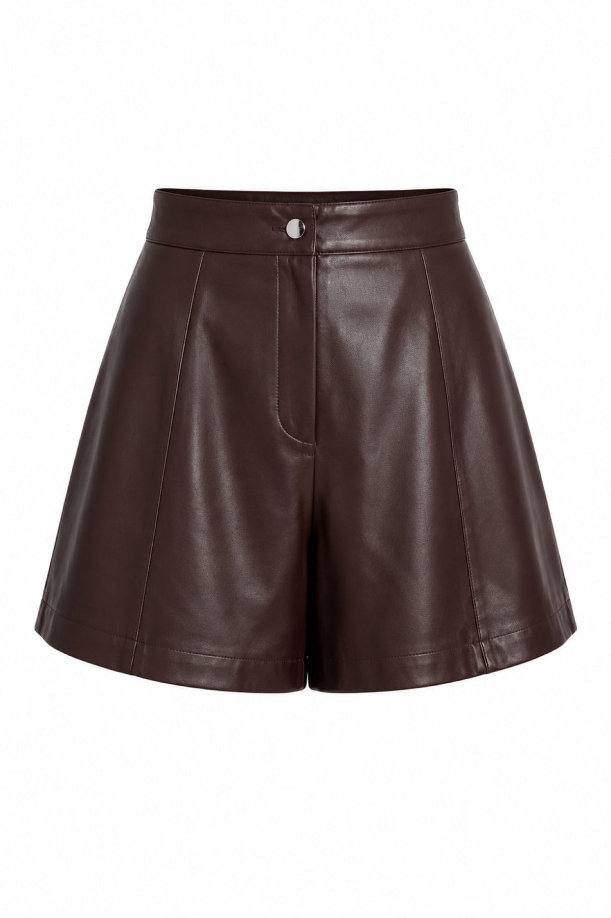 NORTON Short taille haute en simili cuir, jambe évasée — FRNCH — Figue — packshot 5 | Appart 17 Bruxelles