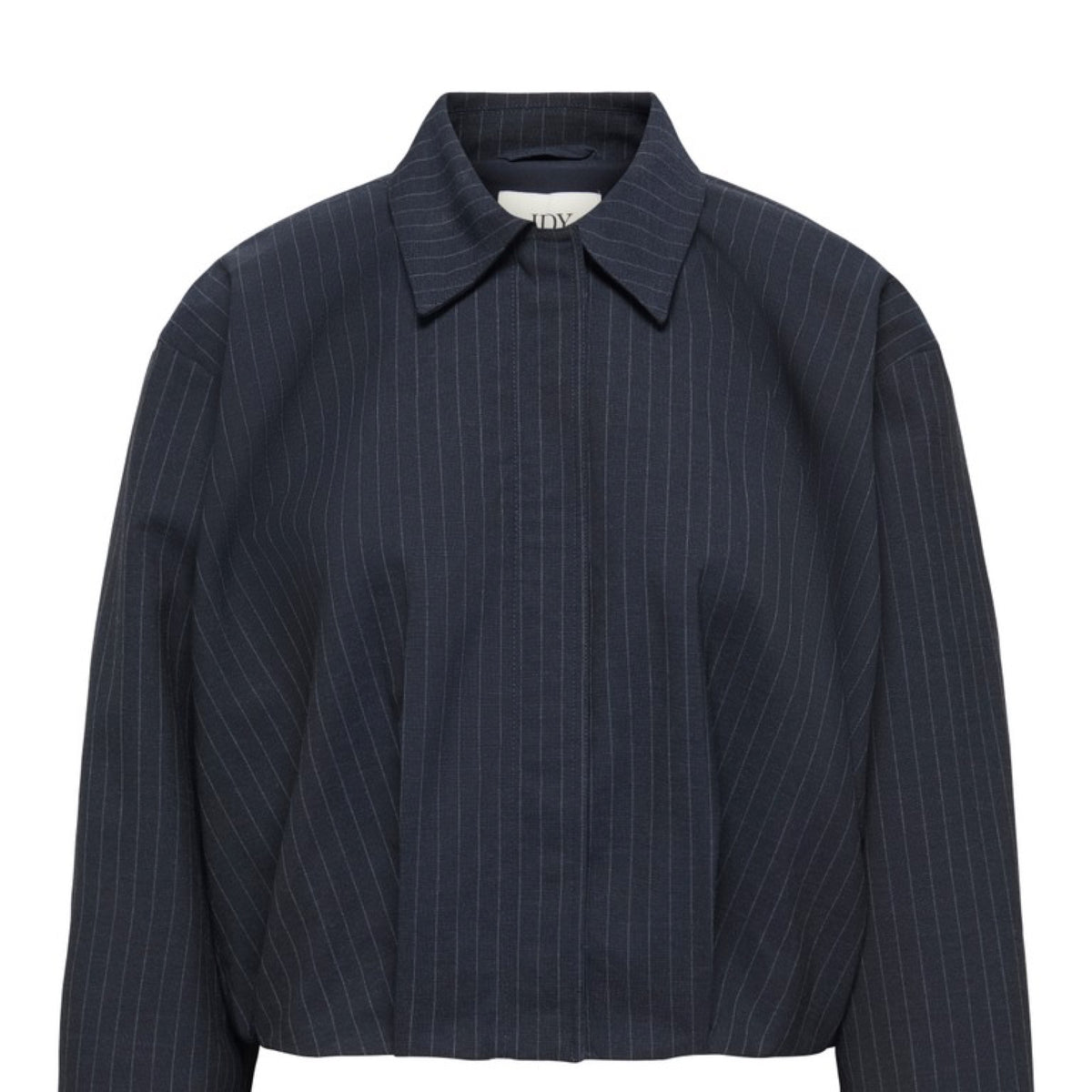 JDYMEGAN Veste-chemise blouson à fines rayures tennis — JDY — Navy Blazer Pinstripe — packshot | Appart 17 Bruxelles