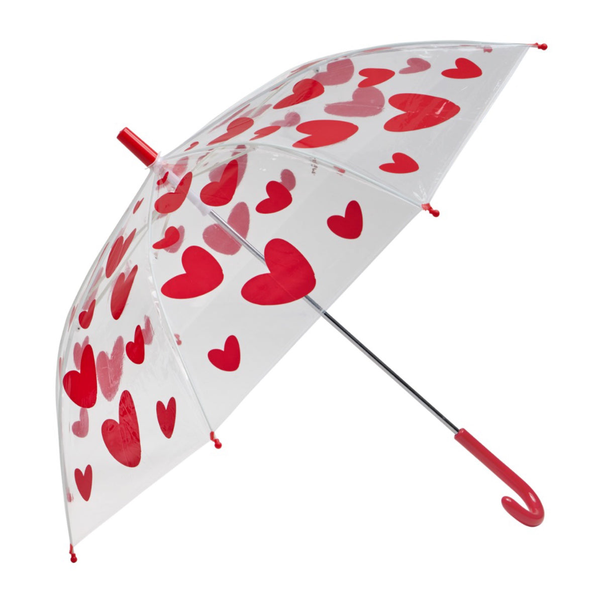 Parapluie enfant à cœurs — Atelier Wagram — Cœurs rouges — packshot | Appart 17 Bruxelles