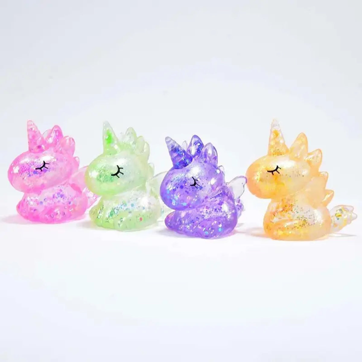 Squishy à presser pailleté, axolotl ou licorne — OBILO — Licorne, couleur au hasard — packshot | Appart 17 Bruxelles