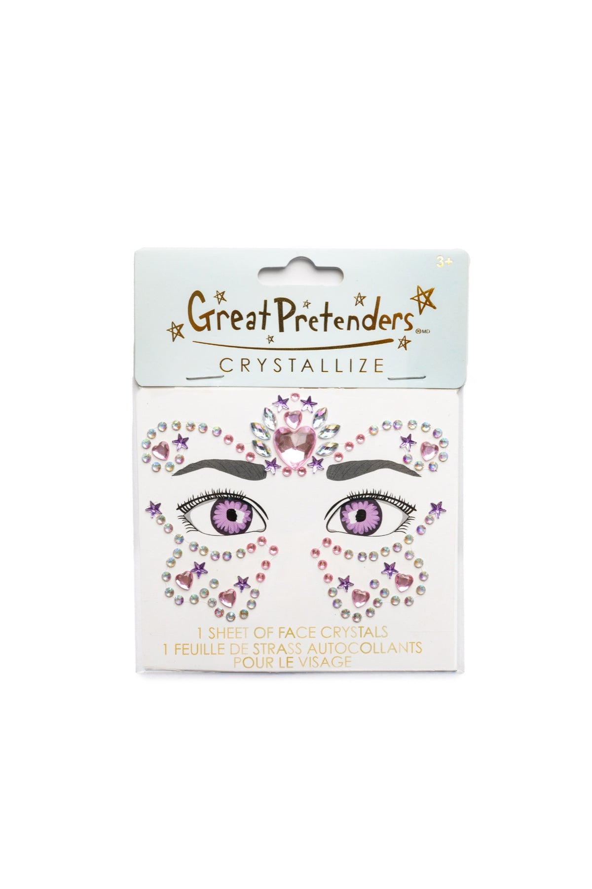 Strass autocollants pour le visage, papillons ou fée — Great Pretenders — Butterfly Princess — packshot | Appart 17 Bruxelles