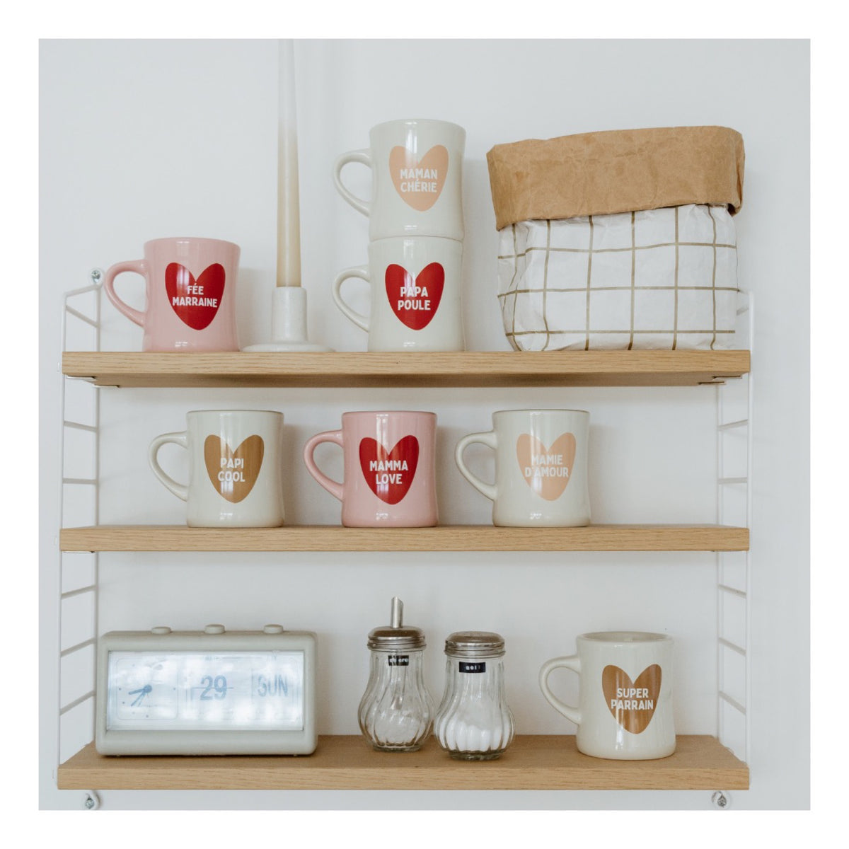 Mug céramique à message — Atelier Wagram — Papi cool — autre vue 4 | Appart 17 Bruxelles