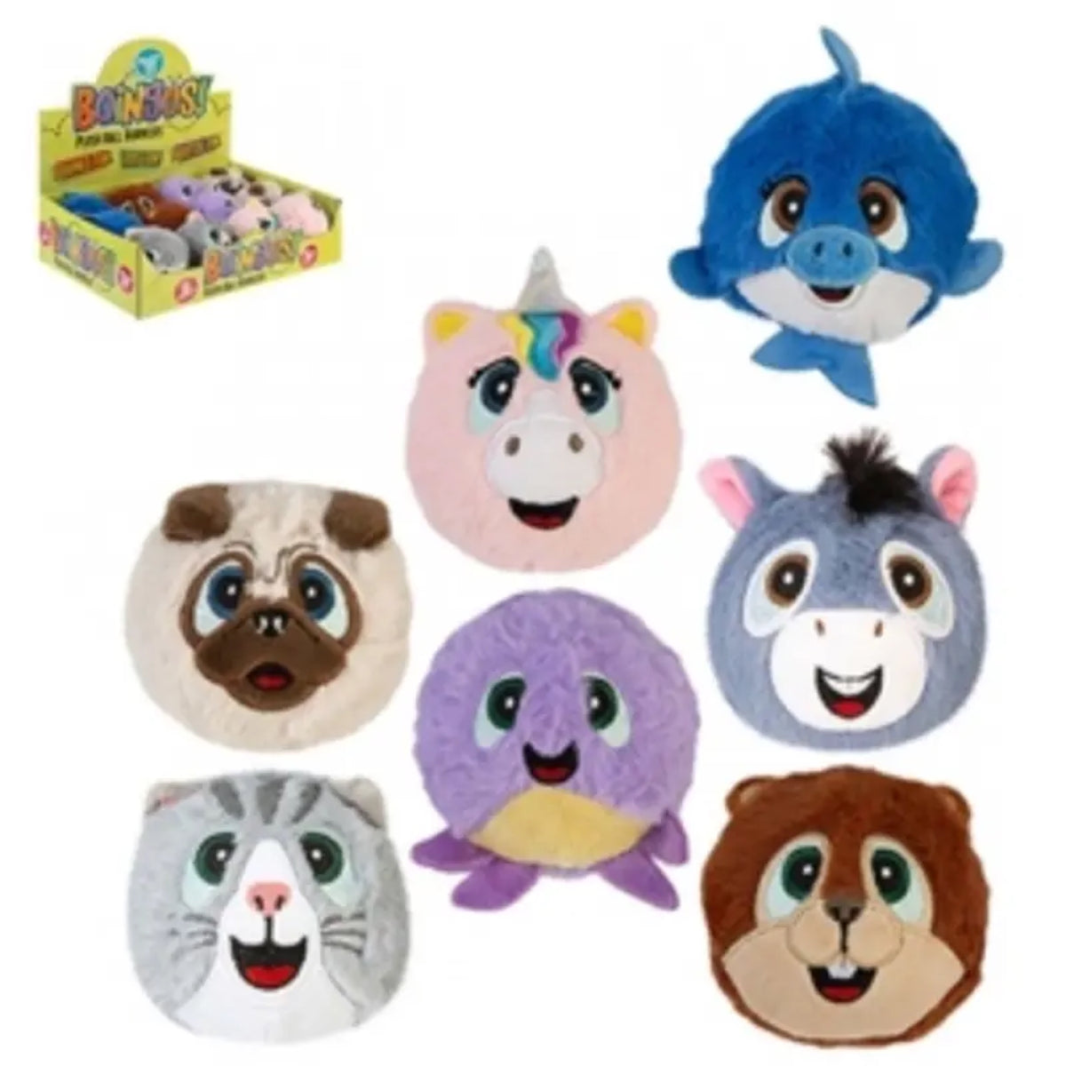 Balle rebondissante en peluche Boingos — OBILO — Animal au hasard — packshot | Appart 17 Bruxelles