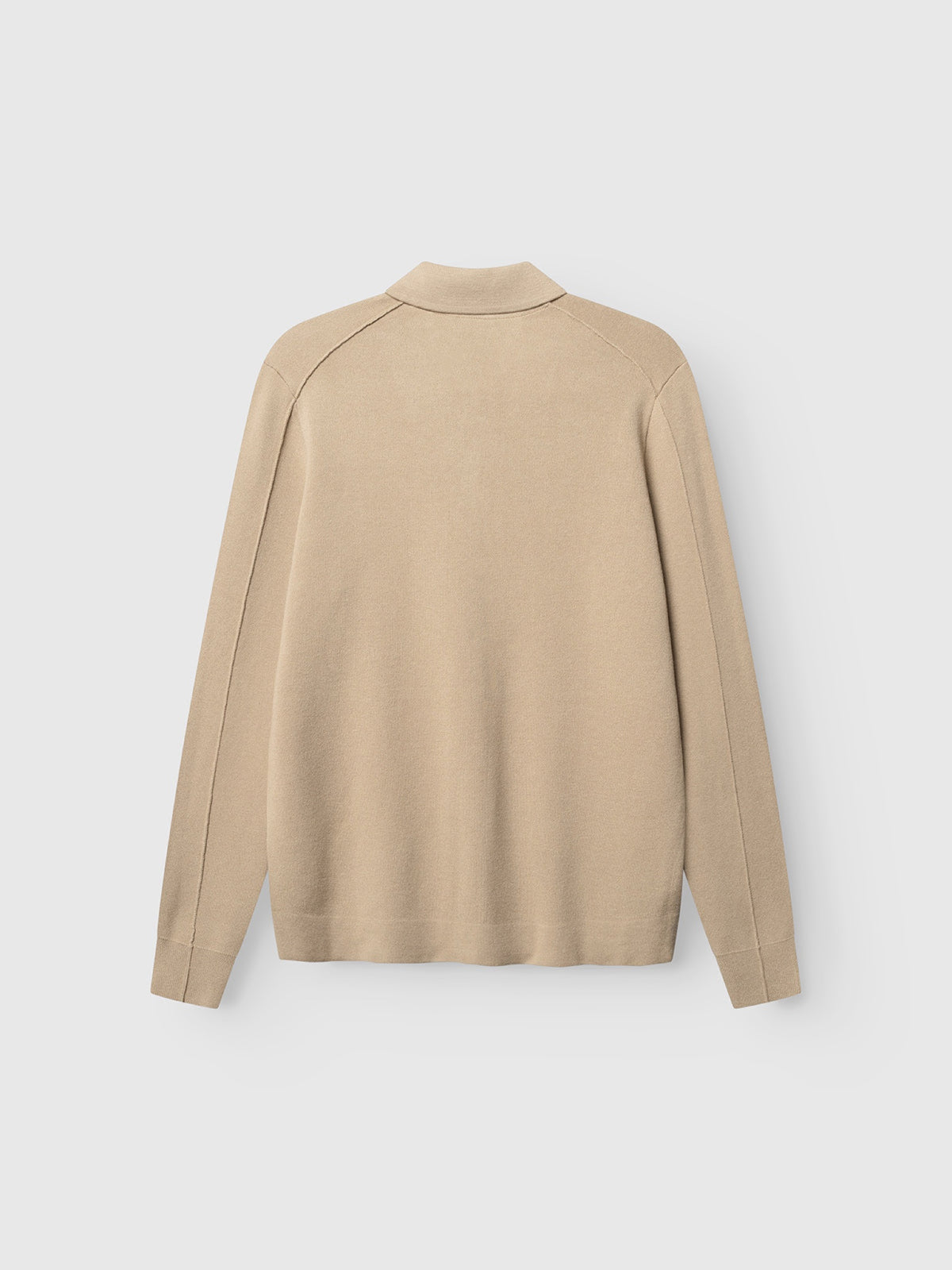 GABadriel Pull demi-zip en maille Lume, col montant — Gabba — Sand Crocker — packshot, vue de dos 2 | Appart 17 Bruxelles