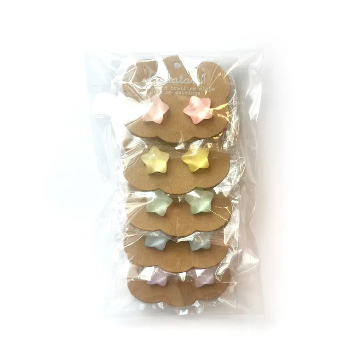 Boucles d'oreilles clip enfant, pack de 5 paires — Ratatam Kids — Étoiles — autre vue 4 | Appart 17 Bruxelles