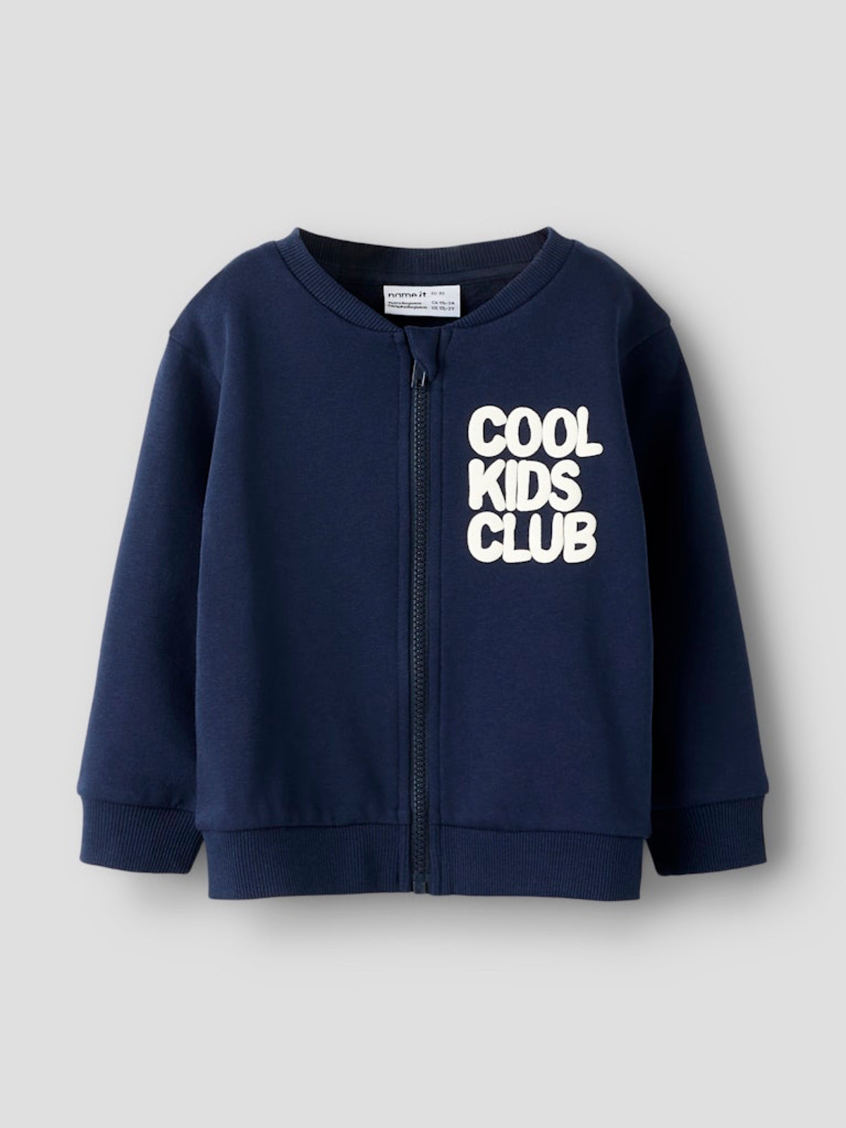 NMMNEIL Gilet sweat zippé « Cool Kids Club » garçon — name it — Navy Blazer — autre vue 3 | Appart 17 Bruxelles