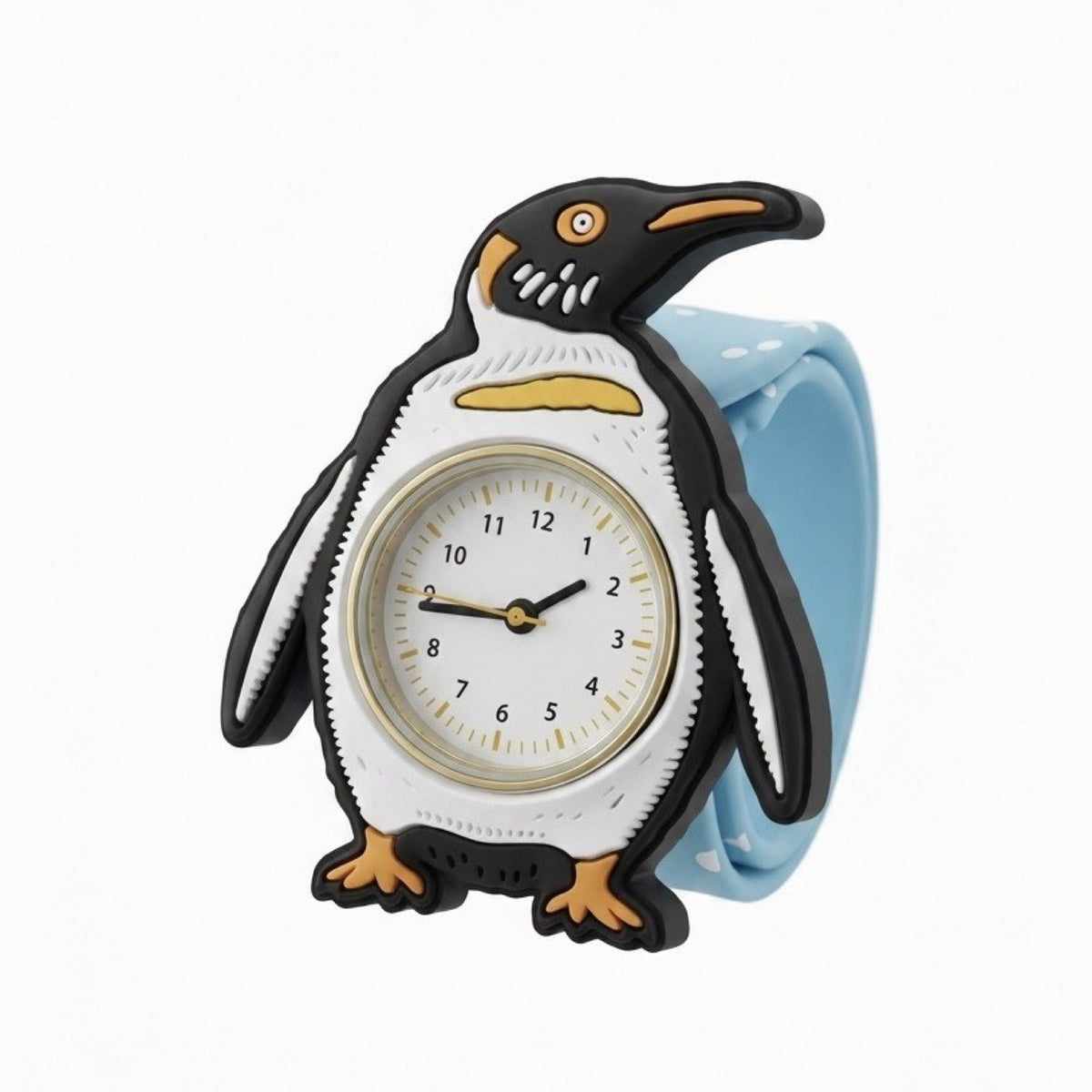 Montre slap enfant Time Pals — Mava Design — Pingouin — autre vue 2 | Appart 17 Bruxelles
