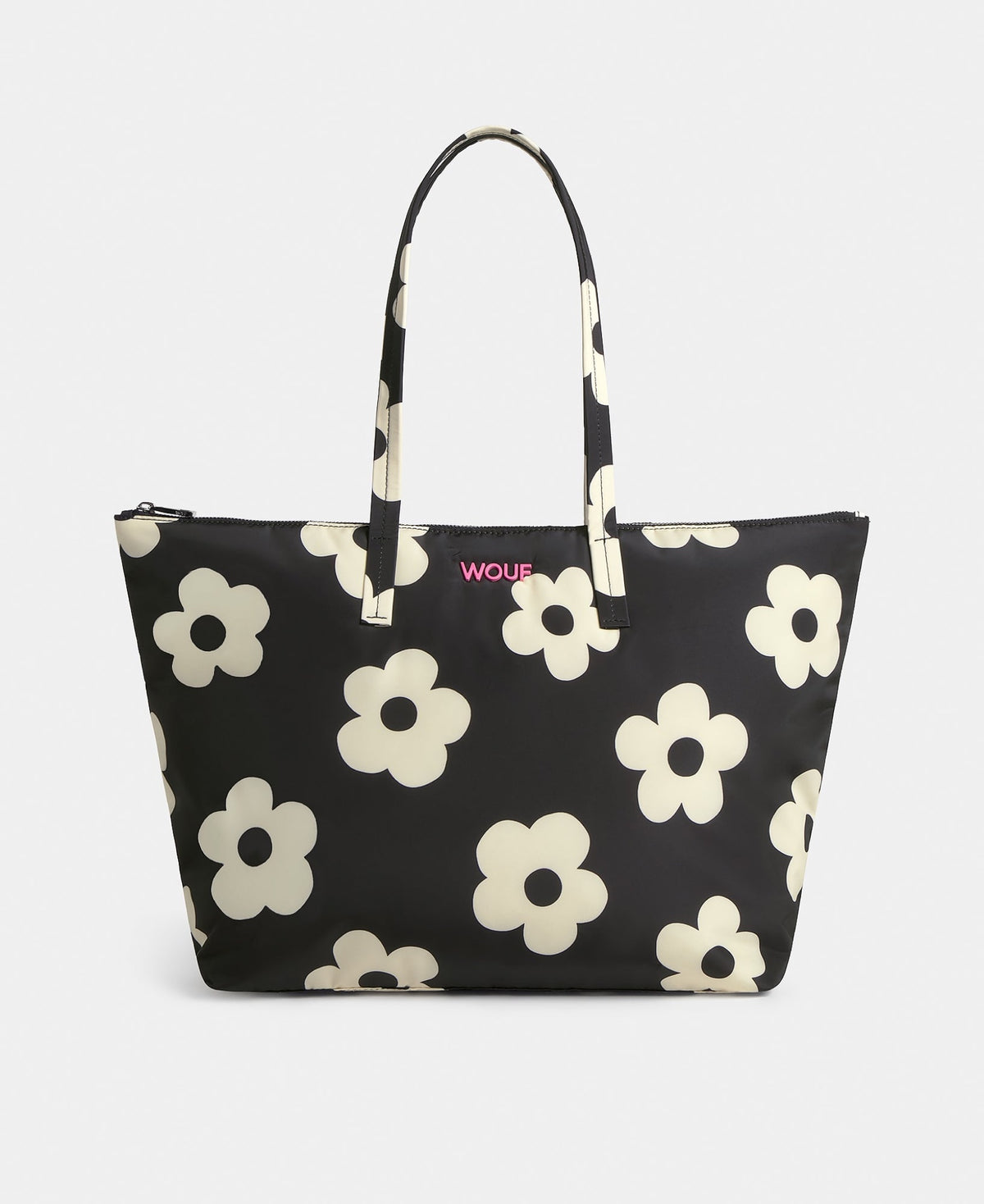 SHOPPER Grand cabas matelassé en polyester recyclé — Wouf — Night Daisy — packshot 2 | Appart 17 Bruxelles