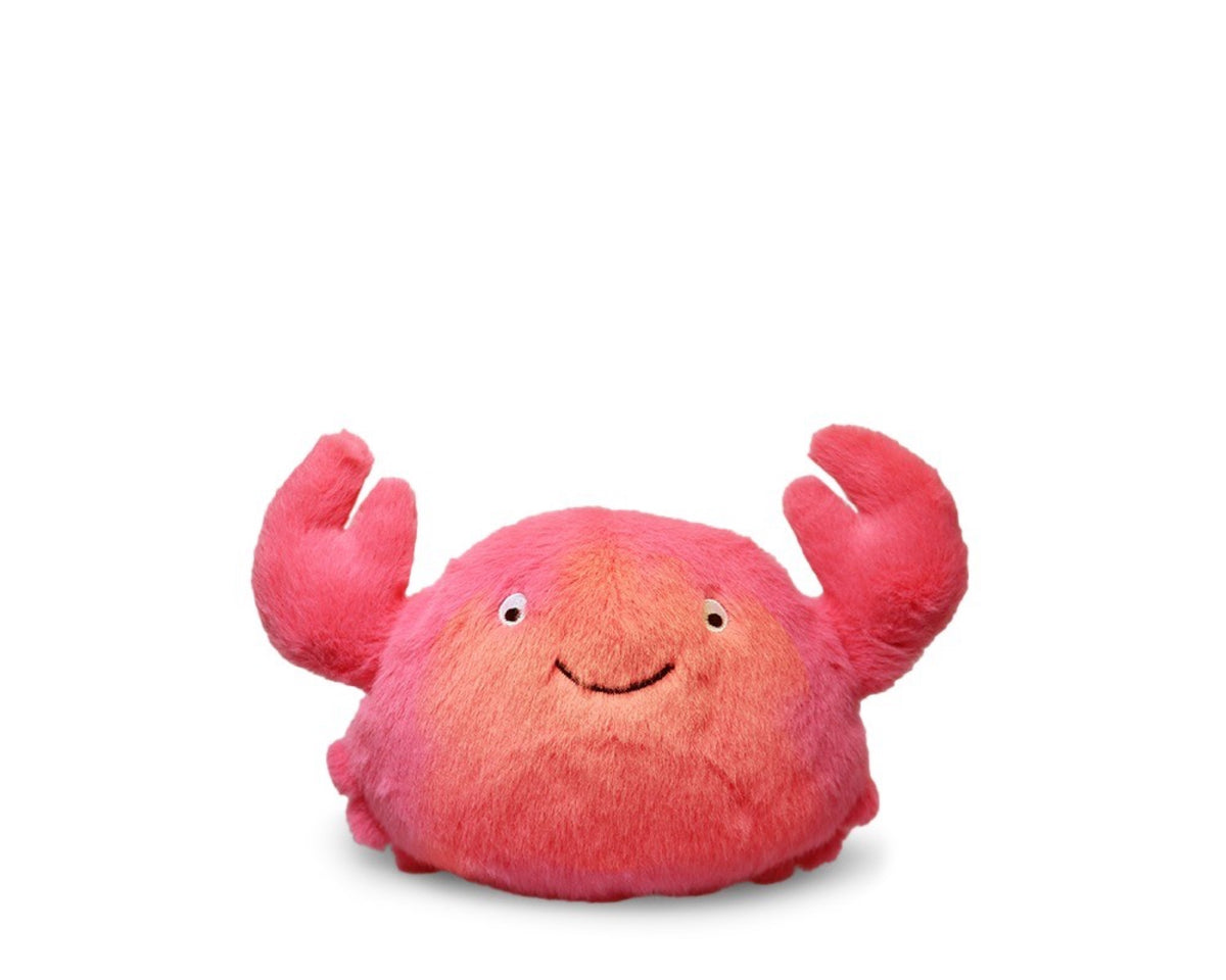 Veilleuse peluche douce rechargeable — AP Junior — Théo crabe corail — packshot | Appart 17 Bruxelles