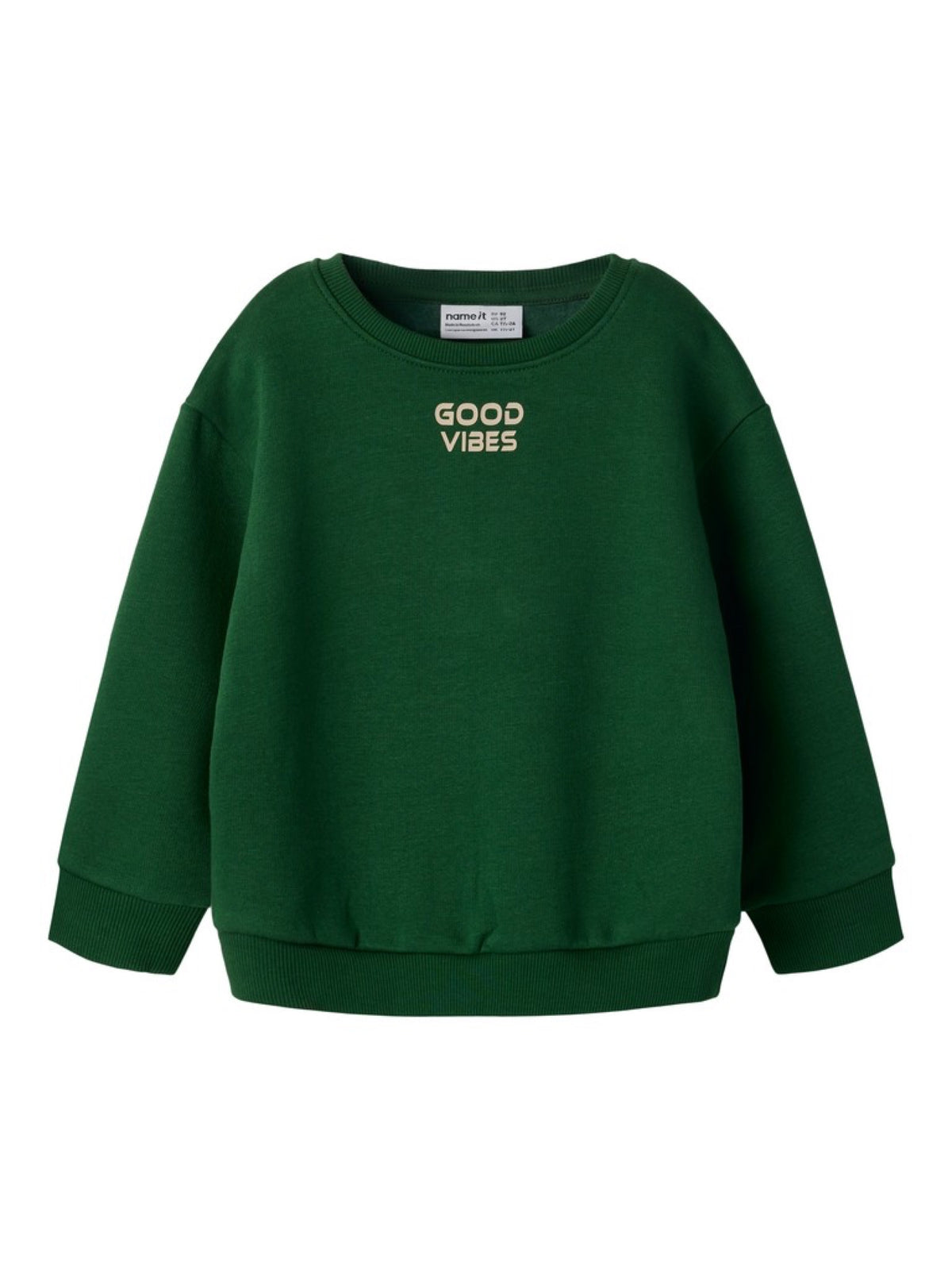NMMNILAS Sweat « Good Vibes » garçon — name it — Eden — vue de face | Appart 17 Bruxelles