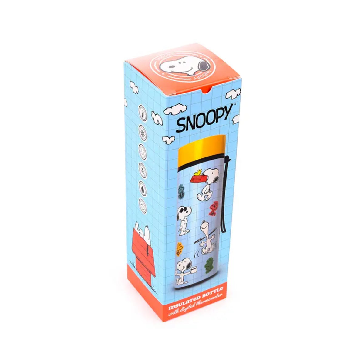Gourde isotherme Snoopy et Woodstock à thermomètre — Puckator — Snoopy et Woodstock — autre vue 5 | Appart 17 Bruxelles