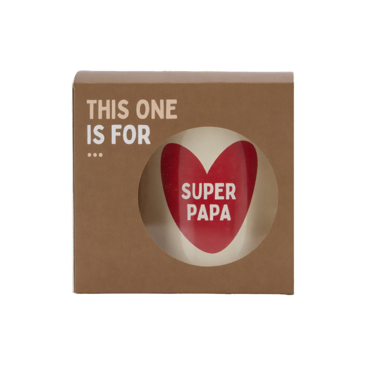 Mug céramique à message — Atelier Wagram — Super papa — autre vue 2 | Appart 17 Bruxelles