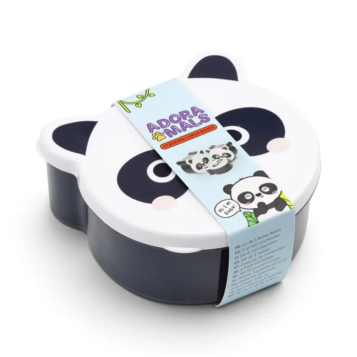 Boîtes à lunch animaux Adoramals — Puckator — Panda — autre vue 2 | Appart 17 Bruxelles