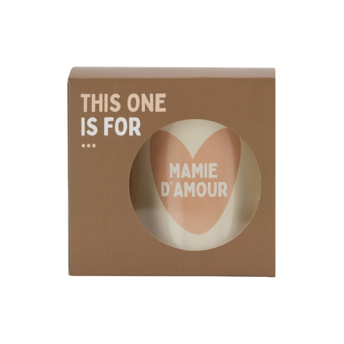 Mug céramique à message — Atelier Wagram — Mamie d'amour — autre vue 3 | Appart 17 Bruxelles