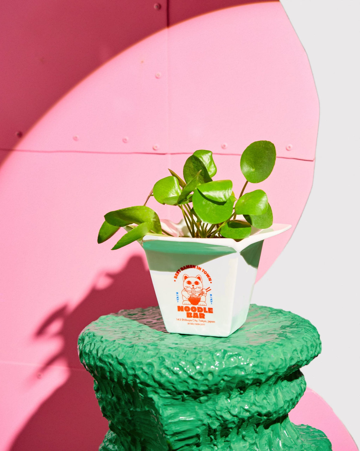 Fluid Market Cache-pot / Vase Ramen boîte à emporter en céramique — Fluid Market — Blanc — en situation 2 | Appart 17 Bruxelles