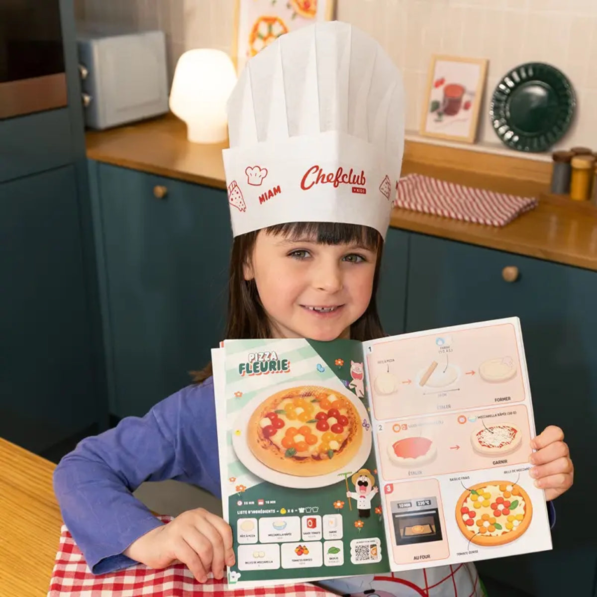 Coffret pizzaïolo avec tablier et toque — Chefclub Kids — Pizzaïolo — autre vue 3 | Appart 17 Bruxelles