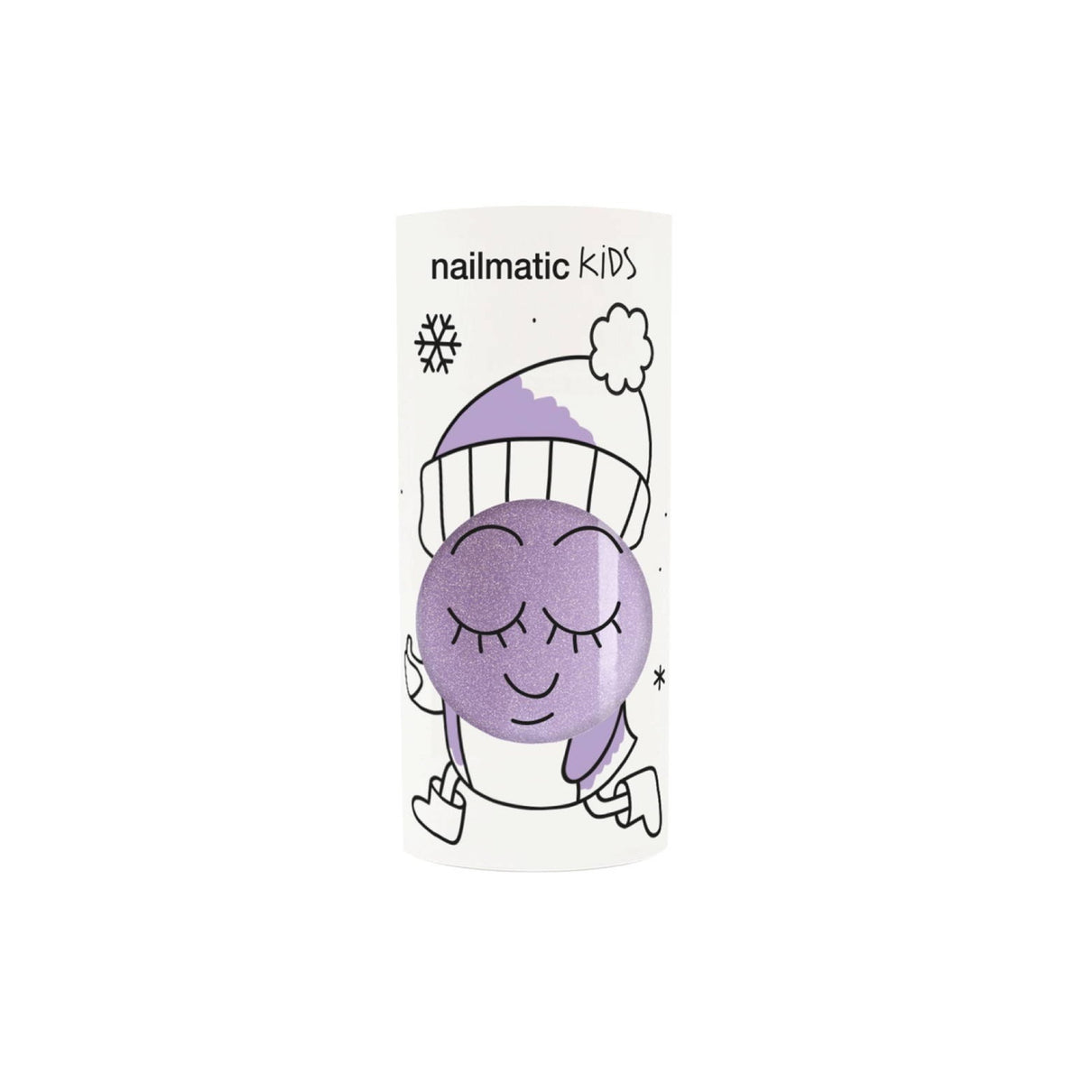 Vernis à l'eau pour enfant, pailleté — Nailmatic — Piglou lilas pailleté — autre vue 2 | Appart 17 Bruxelles