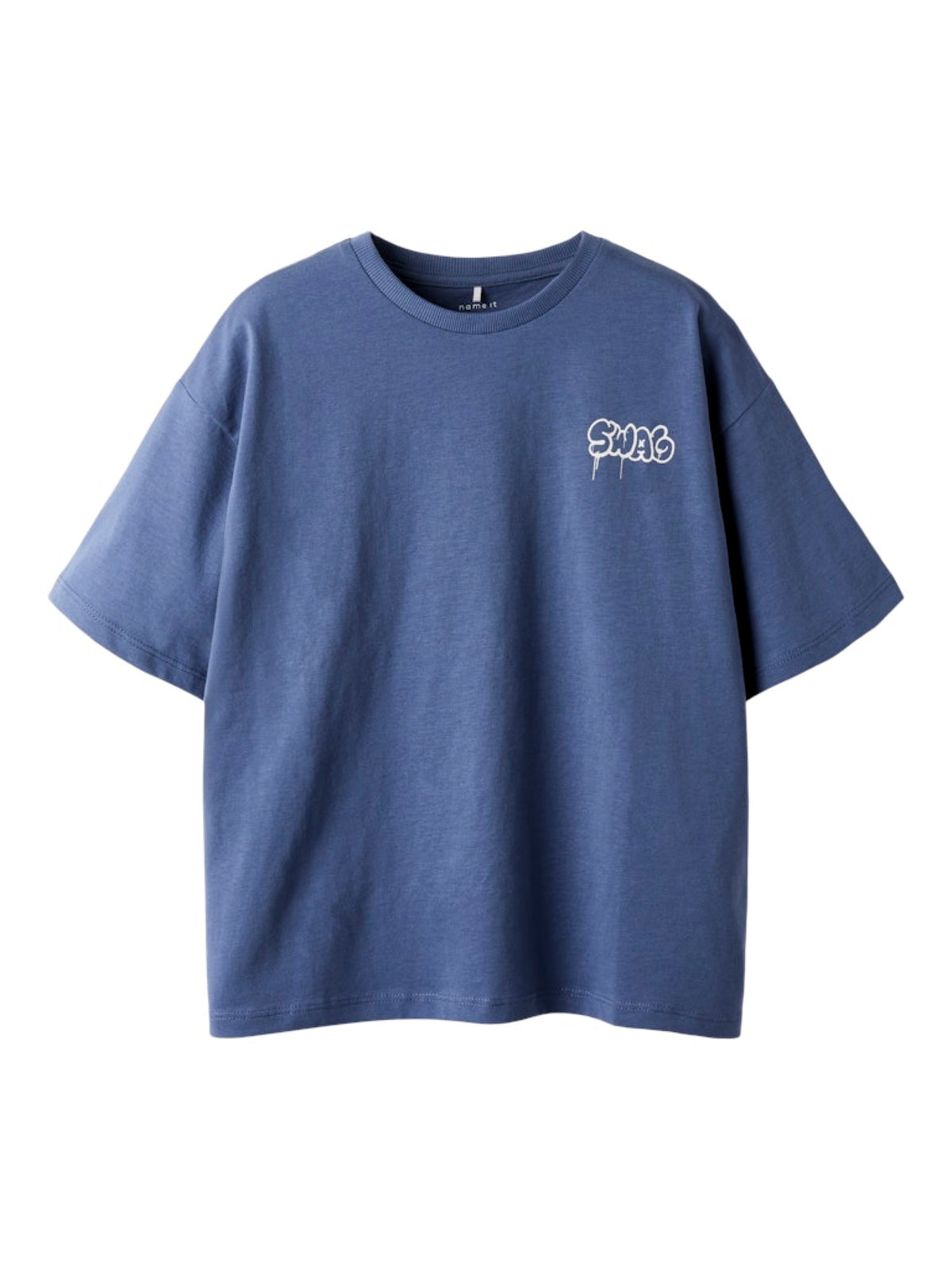 NKMBLEZE T-shirt oversize imprimé dos garçon — name it — Vintage Indigo — vue de face 2 | Appart 17 Bruxelles