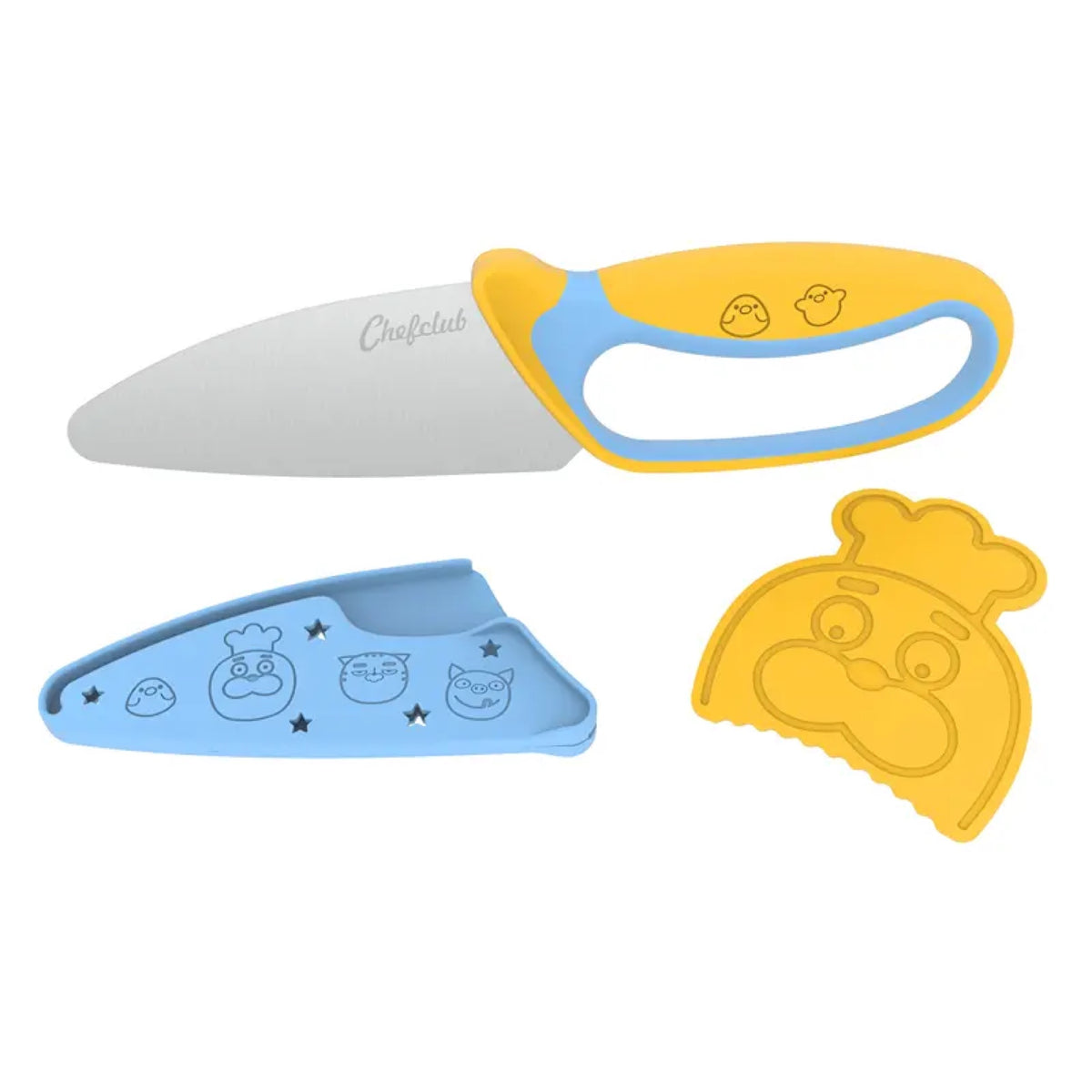 Couteau de cuisine pour enfant avec protège-doigts — Chefclub Kids — Kit couteau + éplucheur — autre vue 6 | Appart 17 Bruxelles