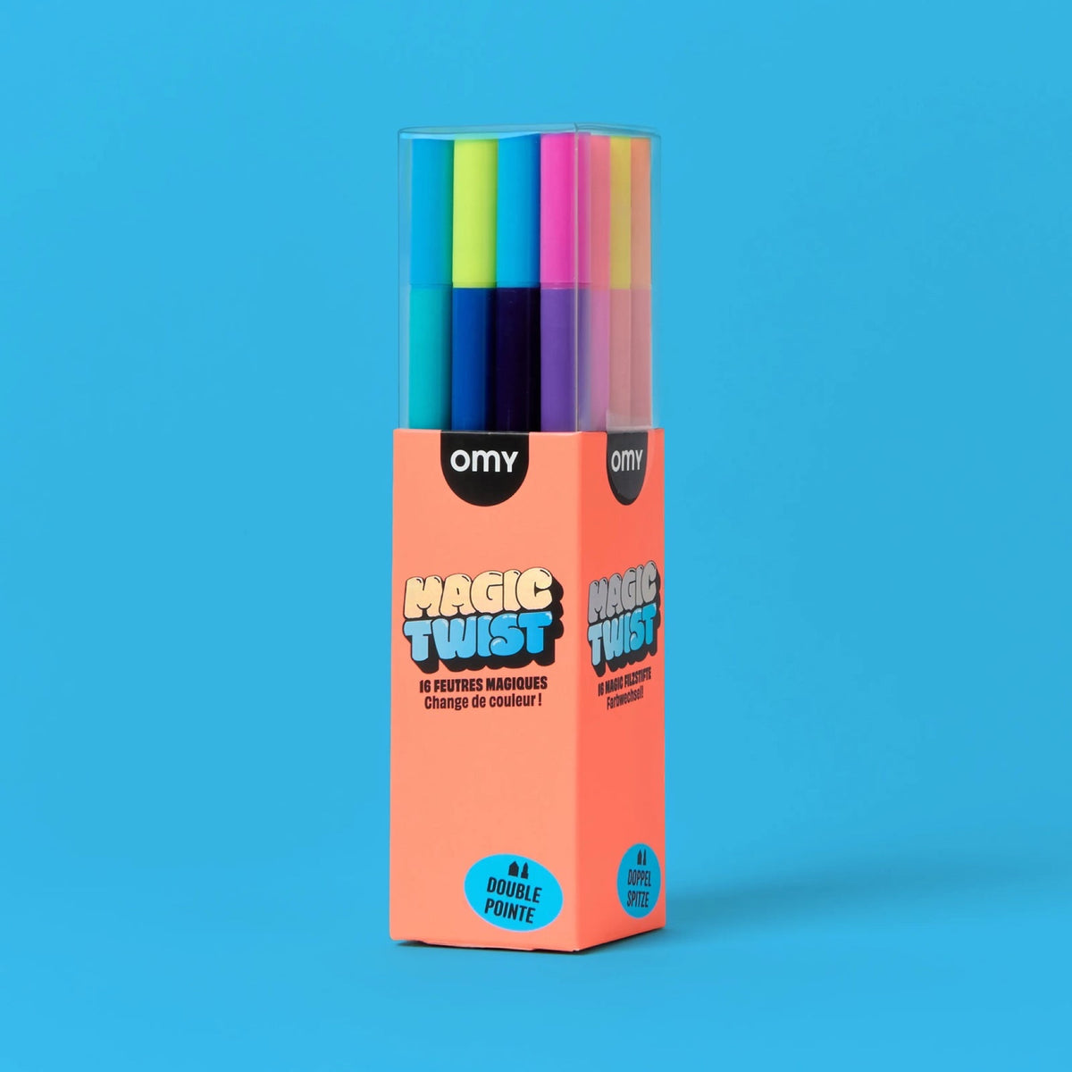 Feutres magiques Magic Twist, 14 couleurs + 2 révélateurs — OMY — Magic Twist — packshot | Appart 17 Bruxelles