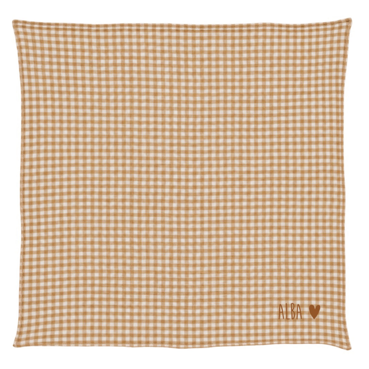 Lange en gaze de coton 105 × 105 cm — Atelier Wagram — Vichy — autre vue 5 | Appart 17 Bruxelles