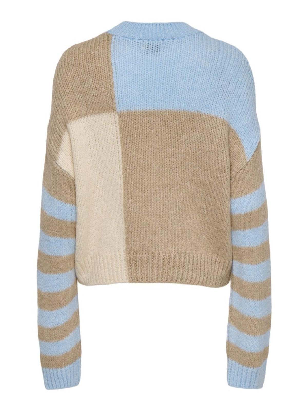 JDYKILIAN Pull color block à manches rayées — JDY — Cashmere Blue — packshot de dos 7 | Appart 17 Bruxelles