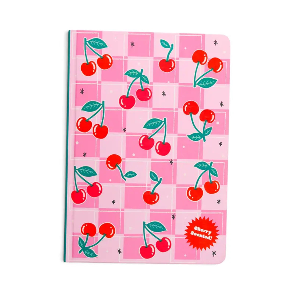 Carnet parfumé A5 ligné en papier recyclé — Puckator — Cerise — autre vue 2 | Appart 17 Bruxelles
