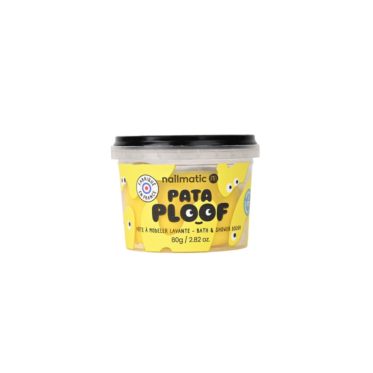 Pataploof, pâte à modeler lavante pour le bain 80 g — Nailmatic — Jaune — packshot | Appart 17 Bruxelles