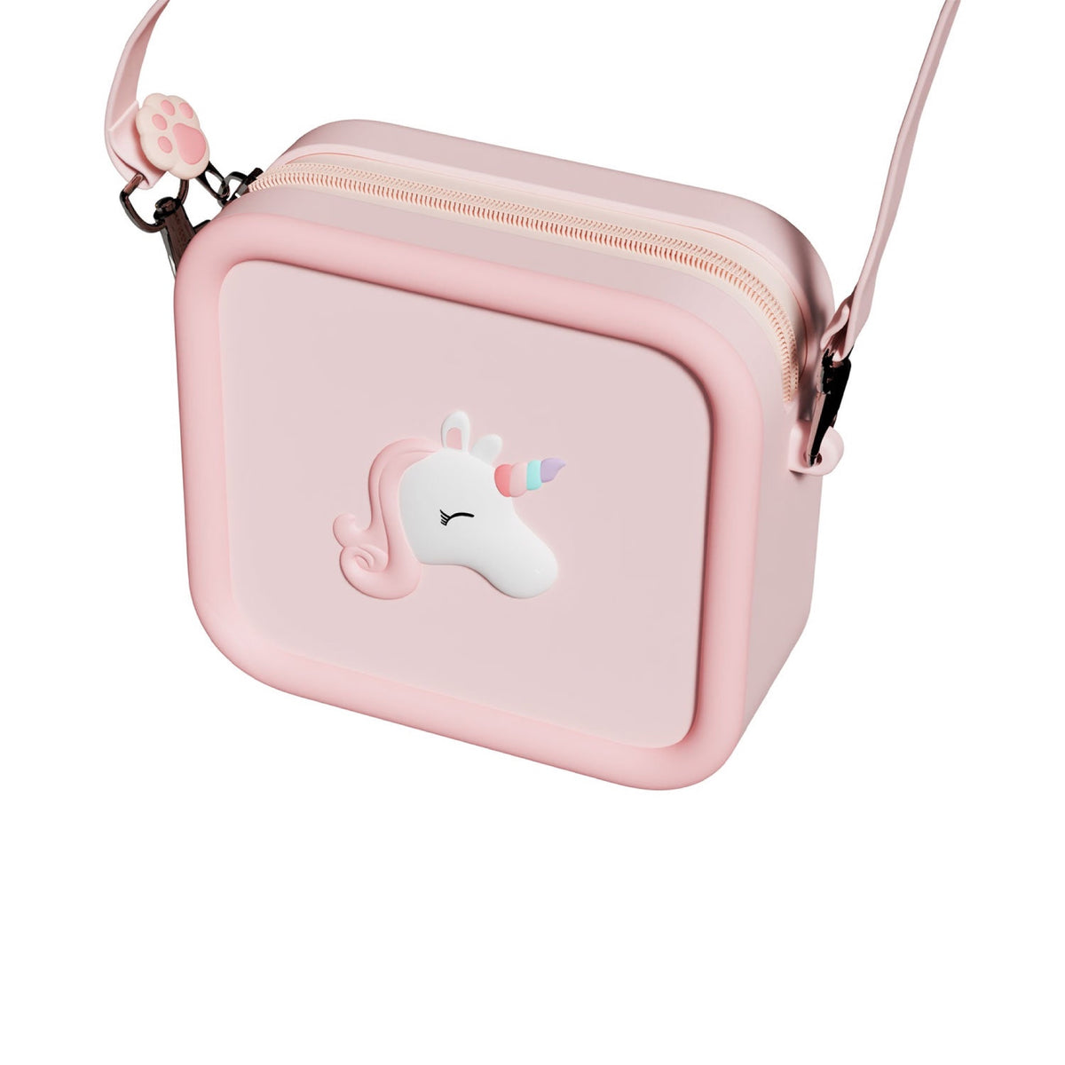 Pochette bandoulière en silicone pour appareil photo enfant — The Zoofamily — Licorne — autre vue 3 | Appart 17 Bruxelles