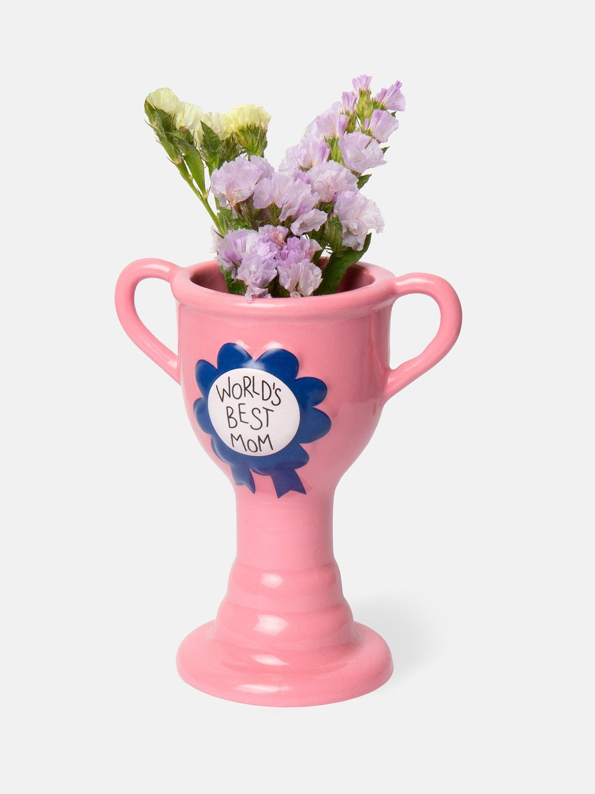 Vase trophée XS en céramique — DOIY — World's best mom — mis en scène 3 | Appart 17 Bruxelles