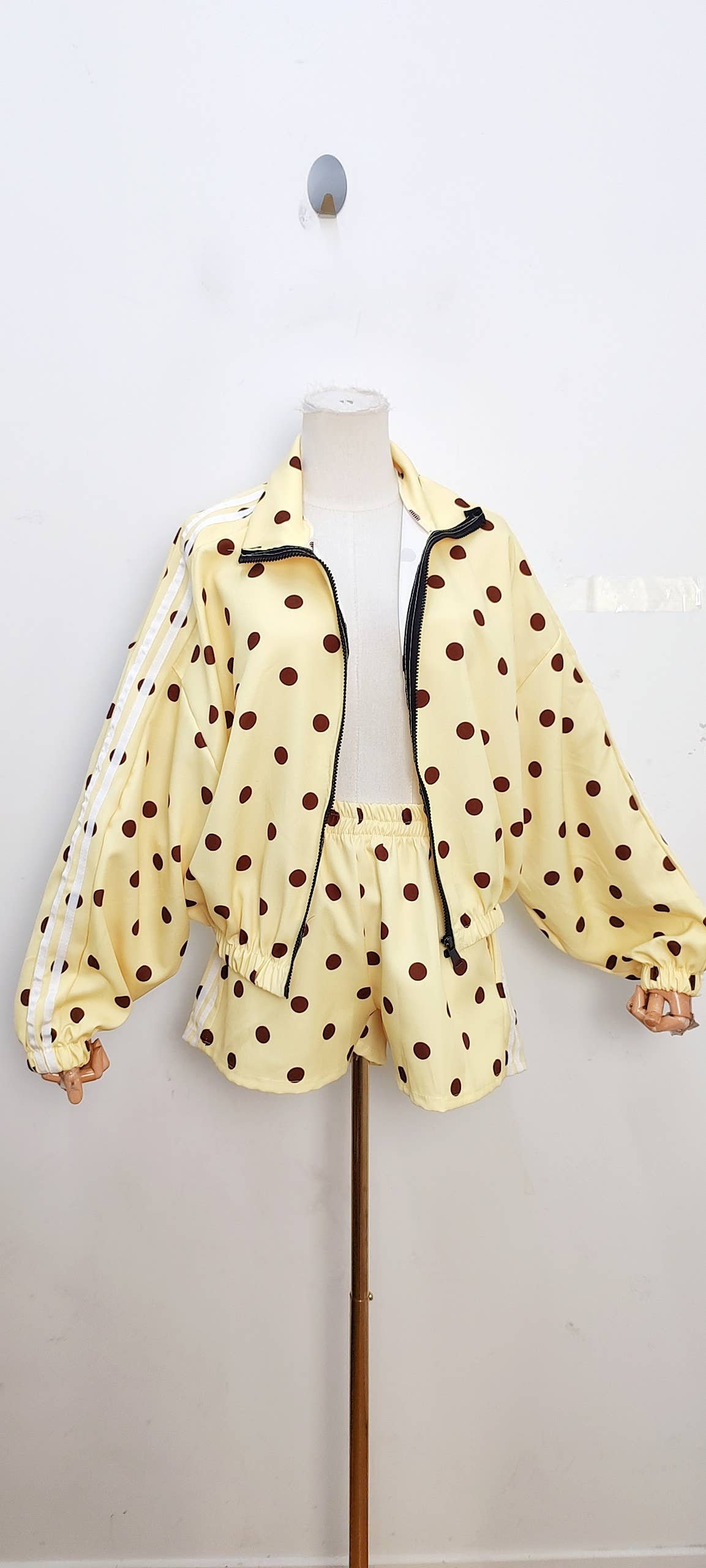 Ensemble veste et short à pois — Jaune — vue 4 | Appart 17