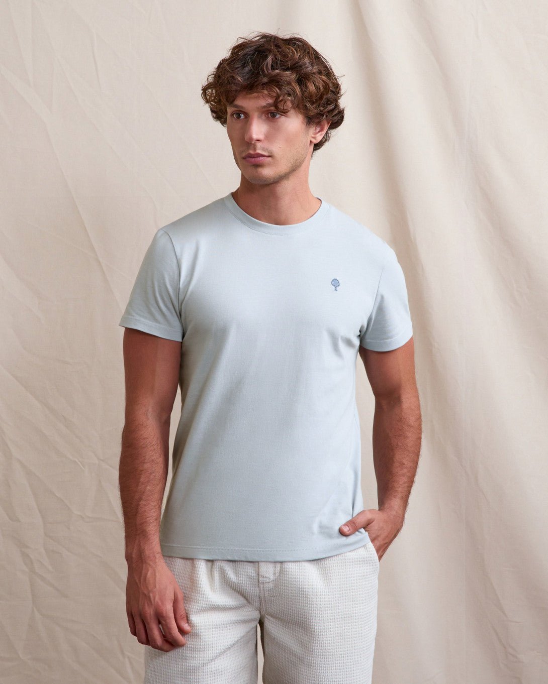 Faguo S26TS0101-BLU35 T-Shirt Arcy Bleu — Faguo