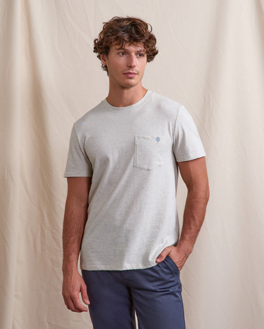 Faguo S26TS0107-ECR50 T-Shirt Olonne Écru (ECR50) — Faguo