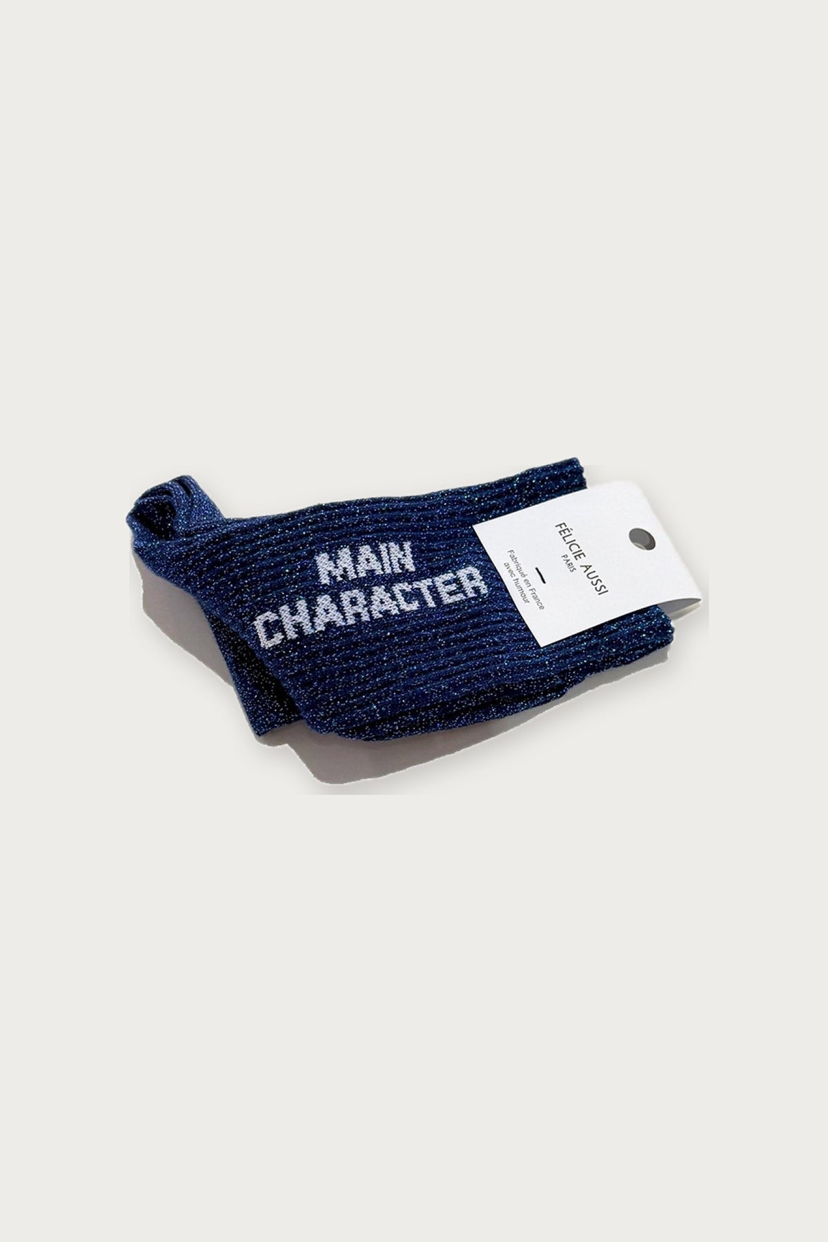 Chaussettes « Main character » pailletées — Comète pailleté 36/40 — Félicie Aussi | Appart 17 Bruxelles