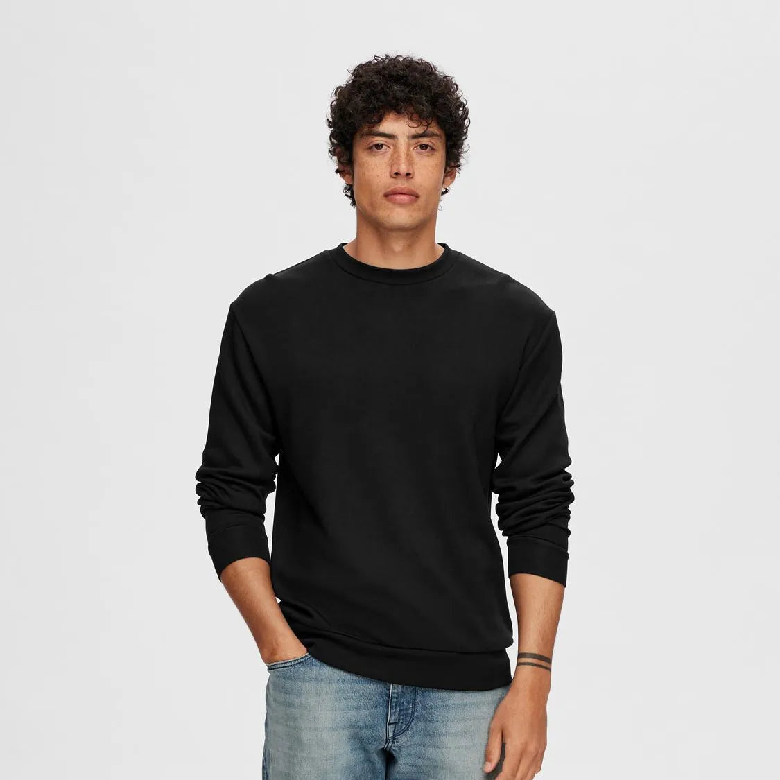 SLHEMANUEL SOFT CREW NECK SWEAT NOOS
