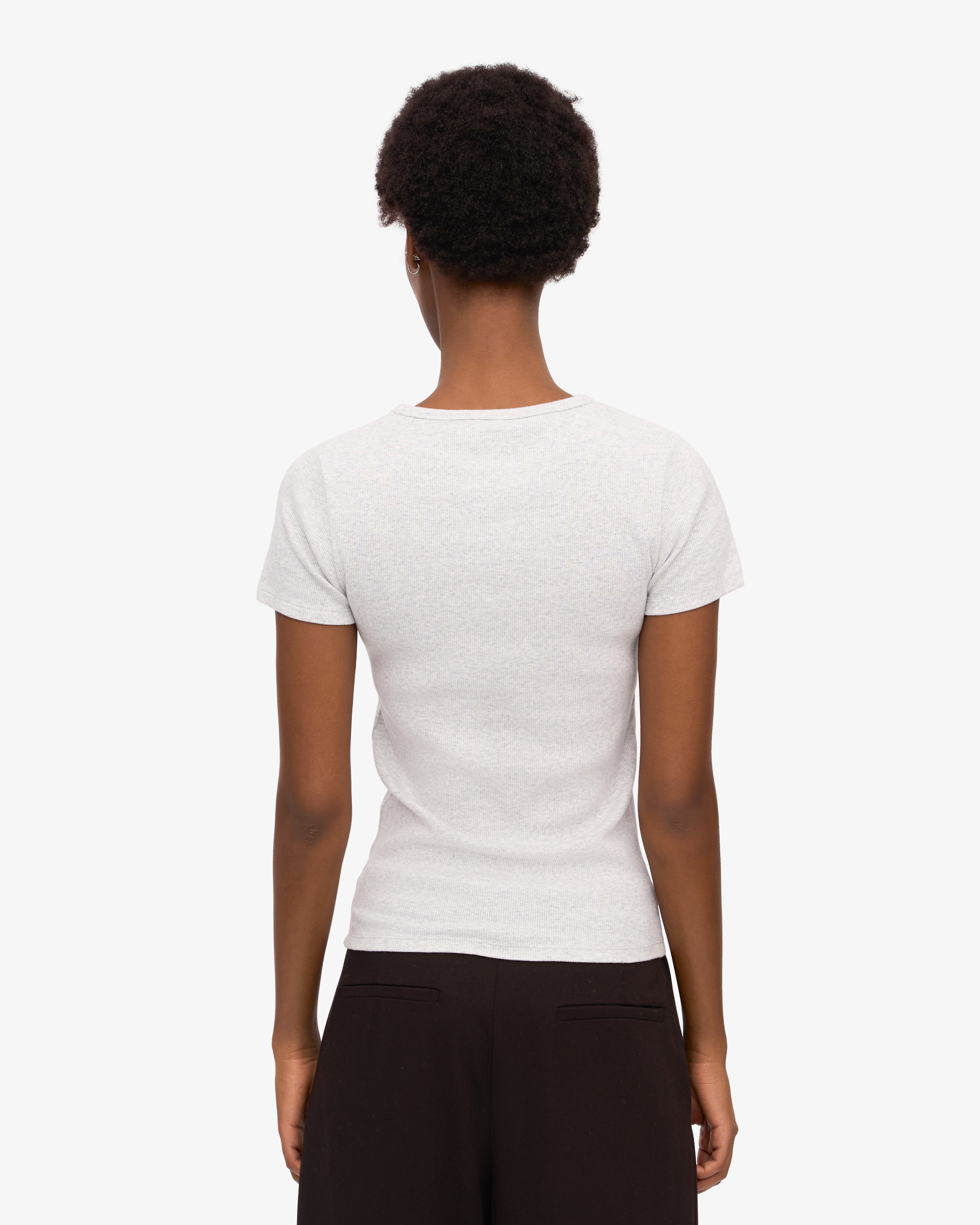 Colorful Standard Organic Rib SS T-Shirt côtelé manches courtes Snow Melange