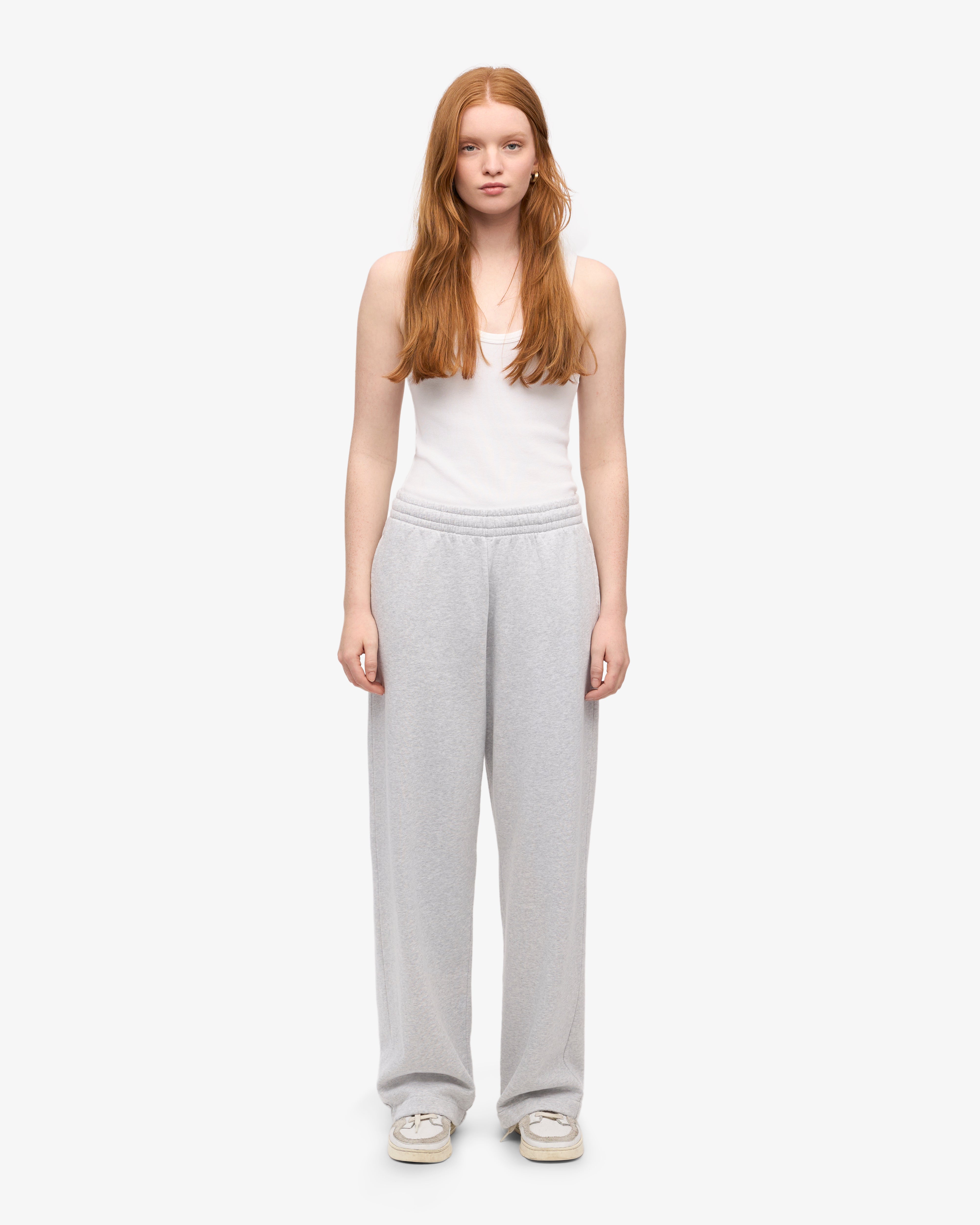 Colorful Standard Organic Straight Leg Sweatpants Snow Melange