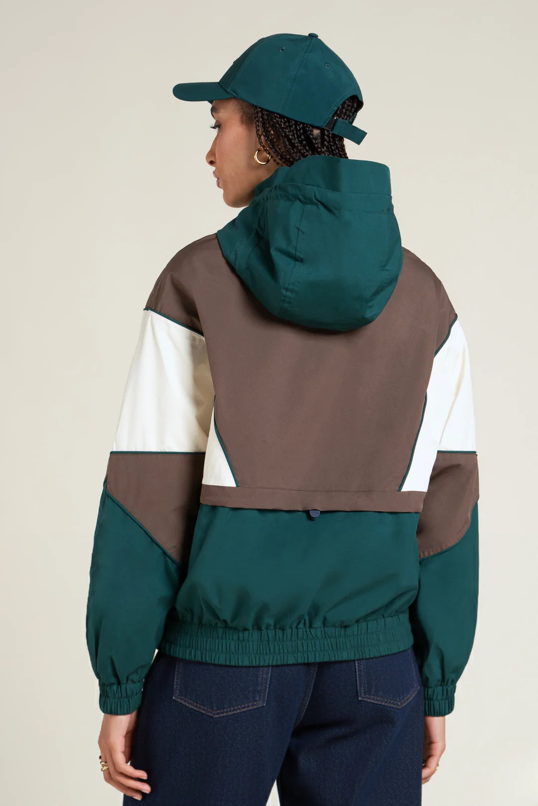 SAINT-MARTIN - VESTE IMPERMÉABLE verte — Flotte — vue de face | Appart 17