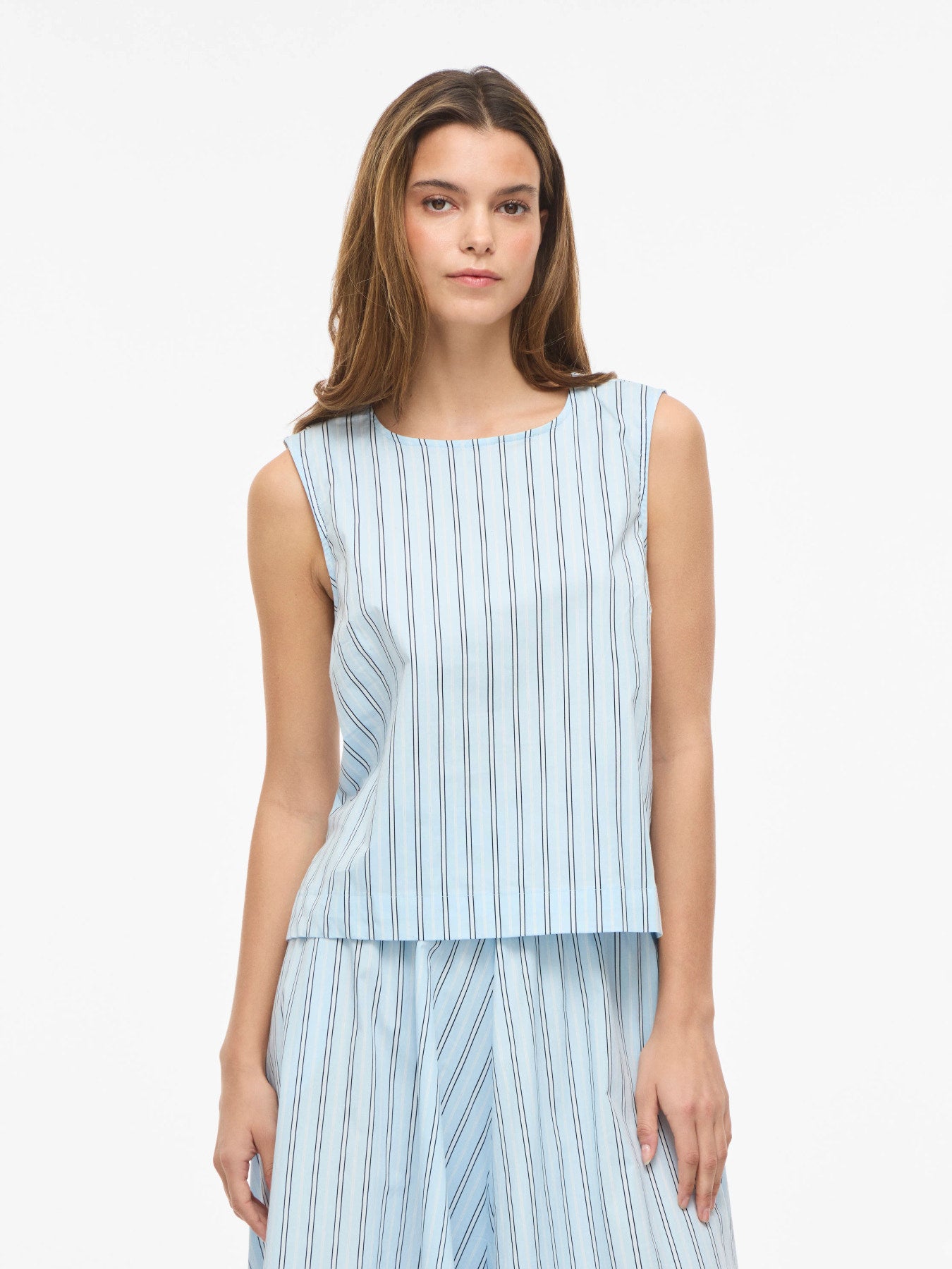 Top Sans Manches Femme Bio VILA Vivalencia Nantucket Breeze Appart17