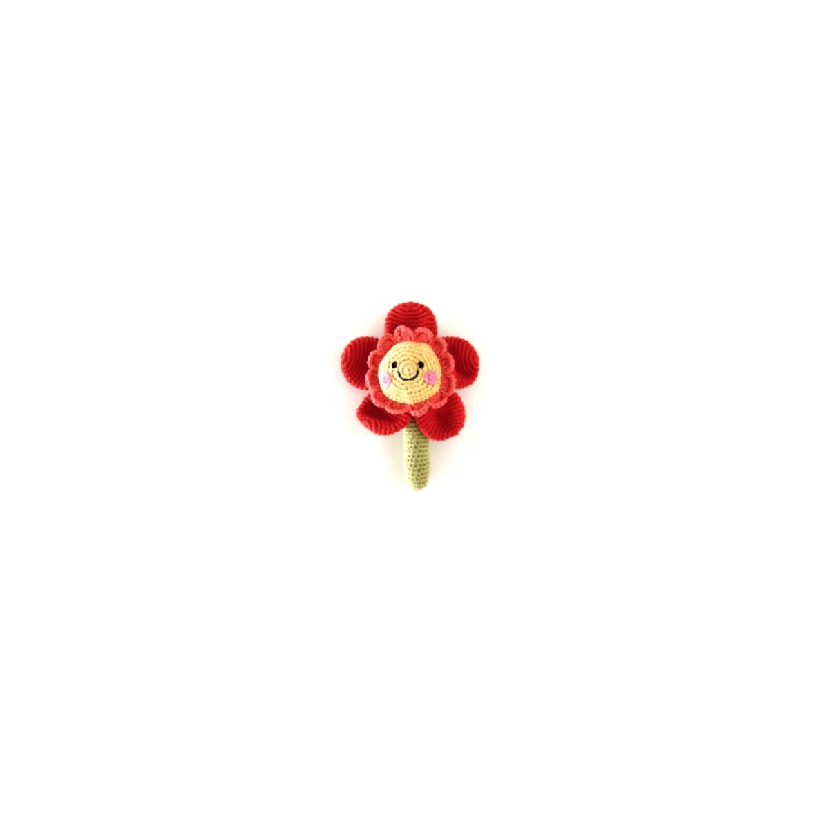 Peluche fleur rouge
