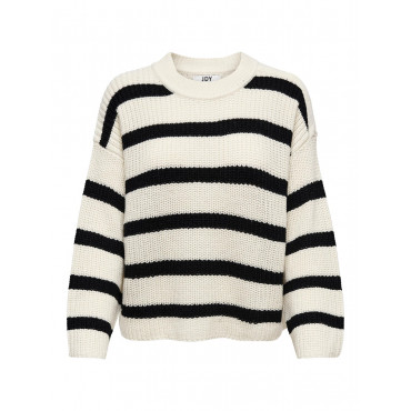 JUSTY L/S STRIPE PULLOVER KNT NOOS