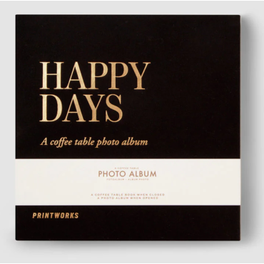 Photo album happy days black