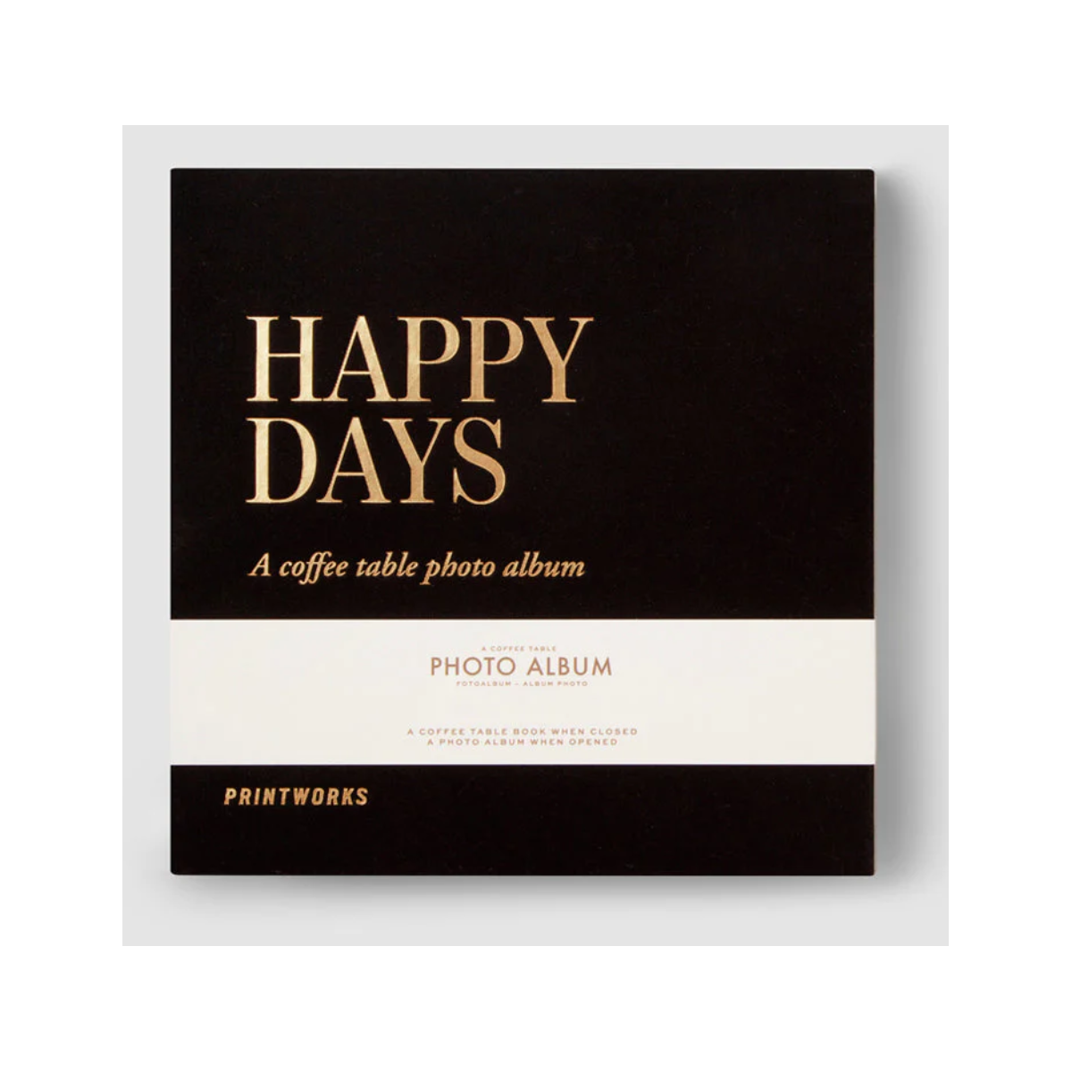 Photo album happy days black