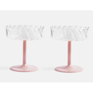 Coupe twirl pink set of 2