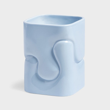 Vase puffy Blue