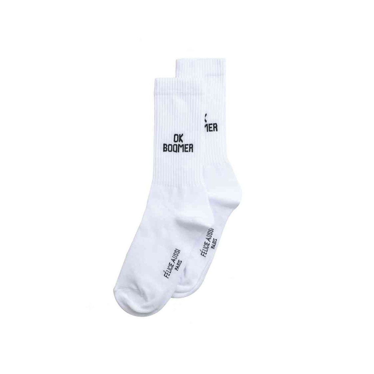 Chaussettes OK Boomer blanches 36/40