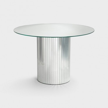 Table mirror silver