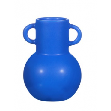 Small Amphora Vase Deep Blue