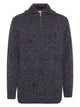 Quarter Zip Sweater — Blue Multi — KnowledgeCotton Apparel