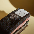 Chaussettes « Gossip Girl » pailletées — Félicie Aussi — Anthracite pailleté — vue 2 | Appart 17 Bruxelles